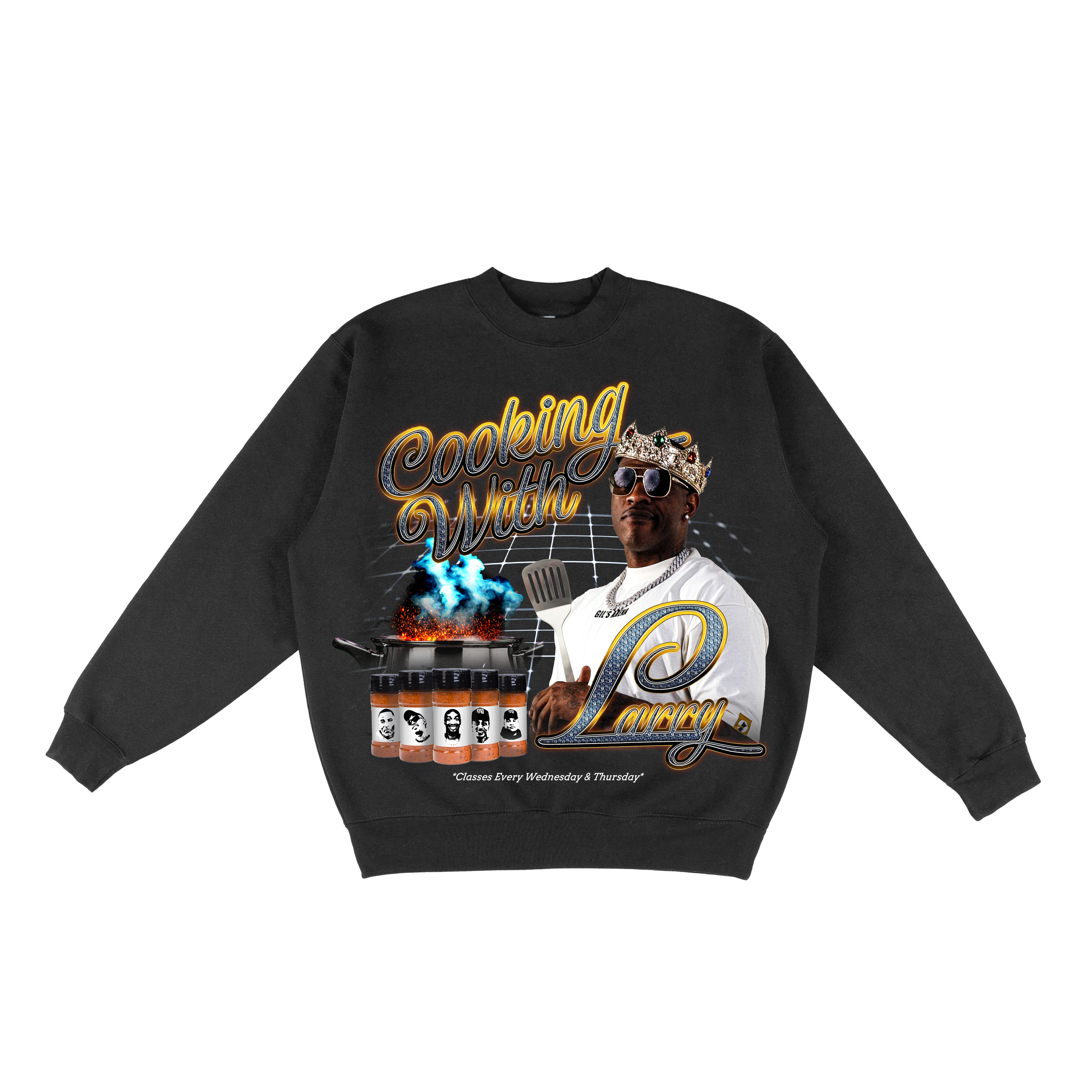 Cooking With Larry Crew Neck